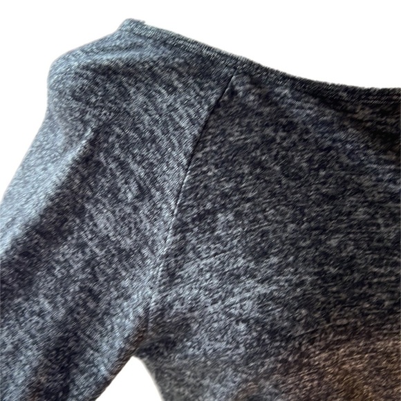 Athleta Solitude Raglan Sleeve Charcoal Black Stretchy Travel  Dress S - Picture 6 of 9